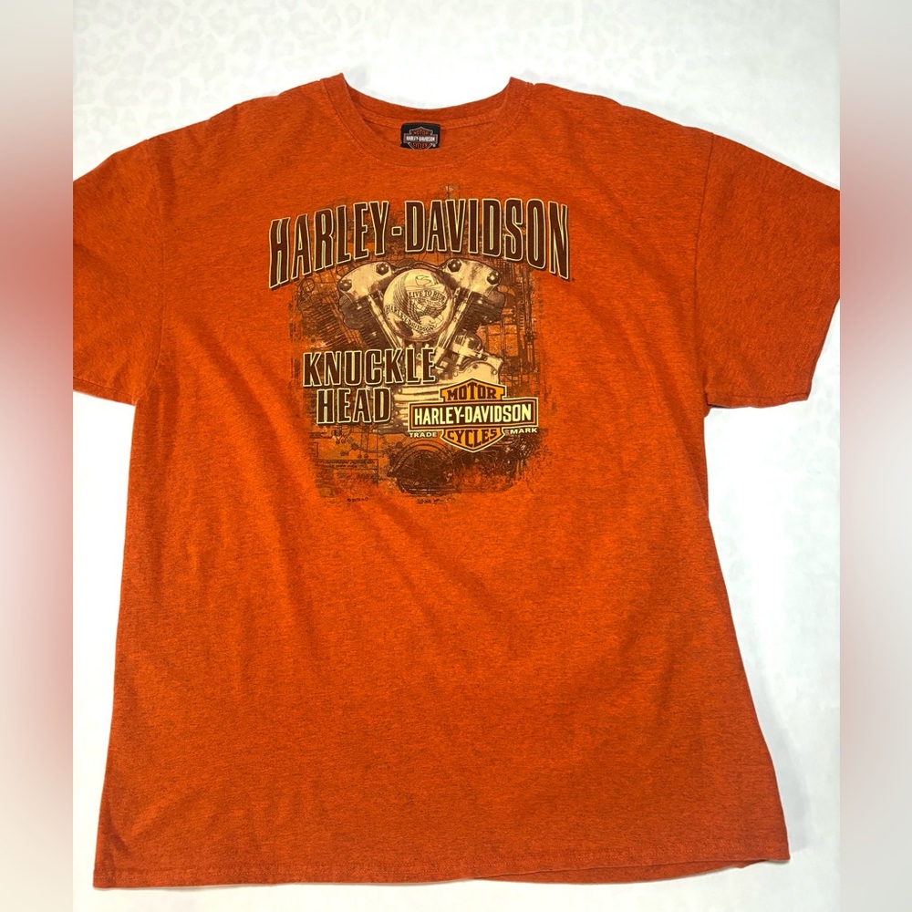 Harley-Davidson Knucklehead Orange Tee
